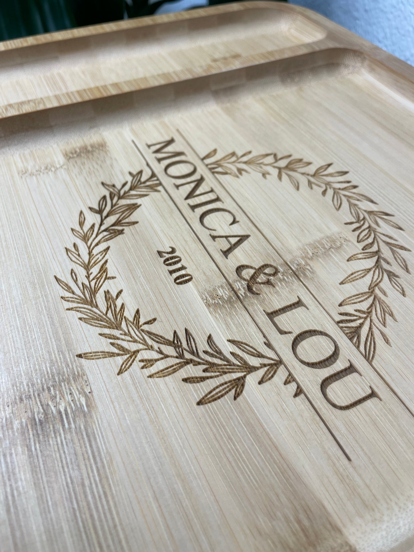 Personalized 12 x 16 "Make and Take" Bamboo Board