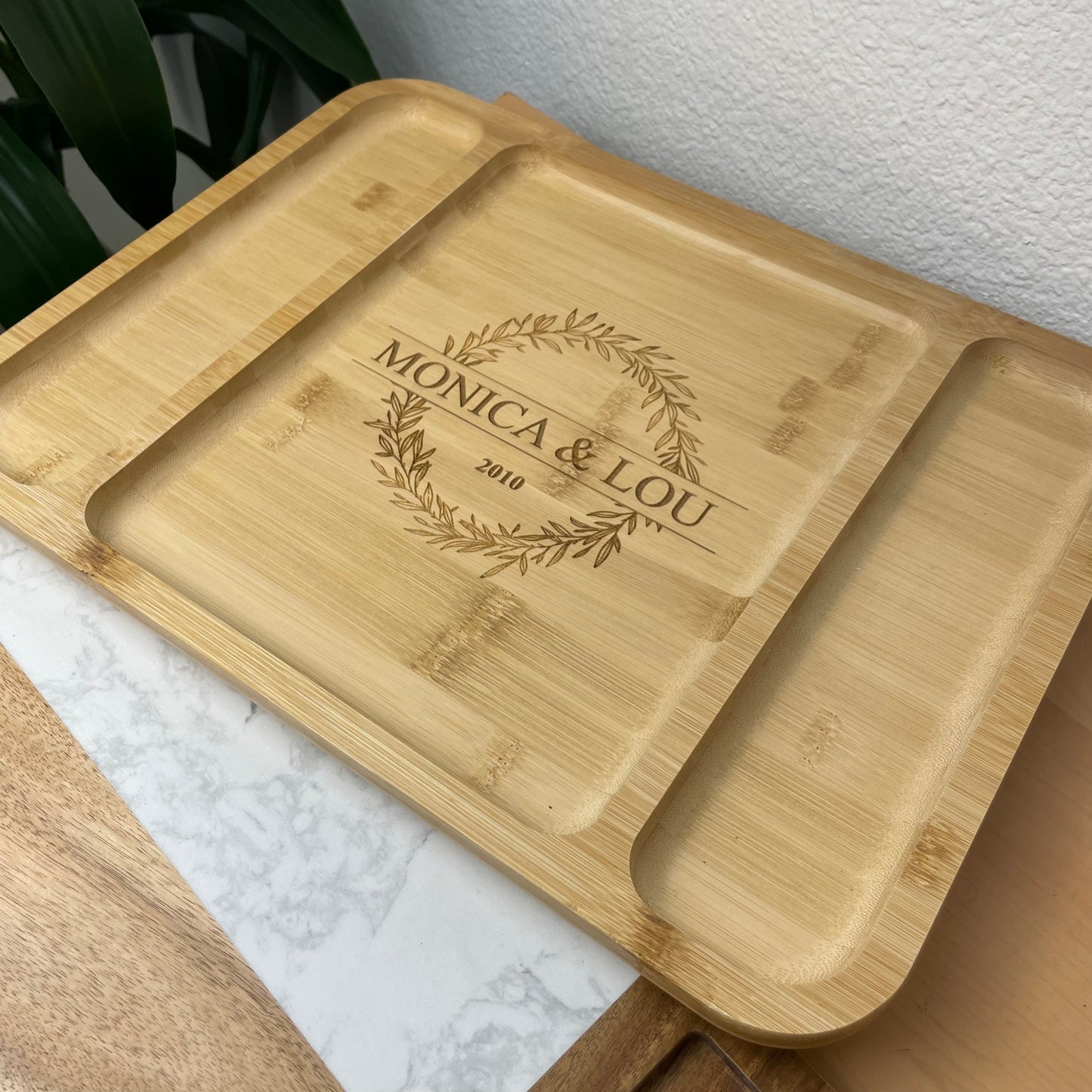 Personalized 12 x 16 "Make and Take" Bamboo Board