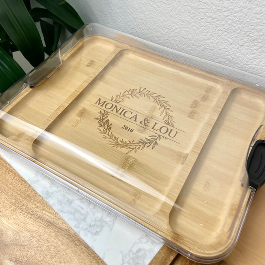 Personalized 12 x 16 "Make and Take" Bamboo Board